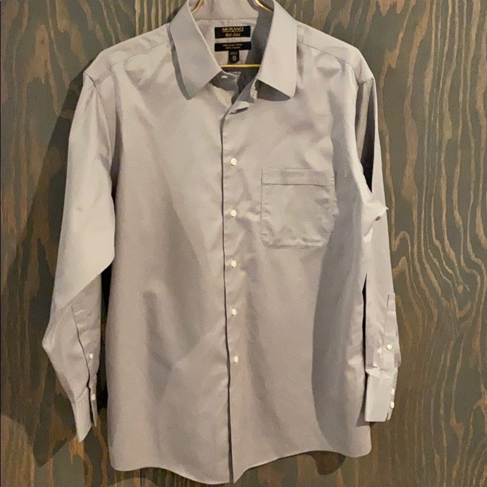 Murano Gold Label grey button down dress shirt